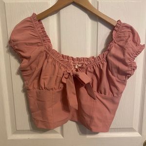 Milkmaid Style Crop Top